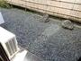 バルコニー　テラスは砂利敷で清潔感があります