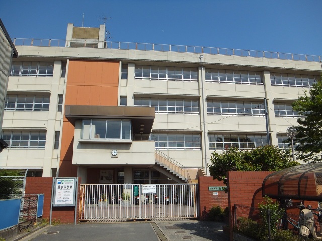 中学校　柏原市立玉手中学校（中学校）まで216m