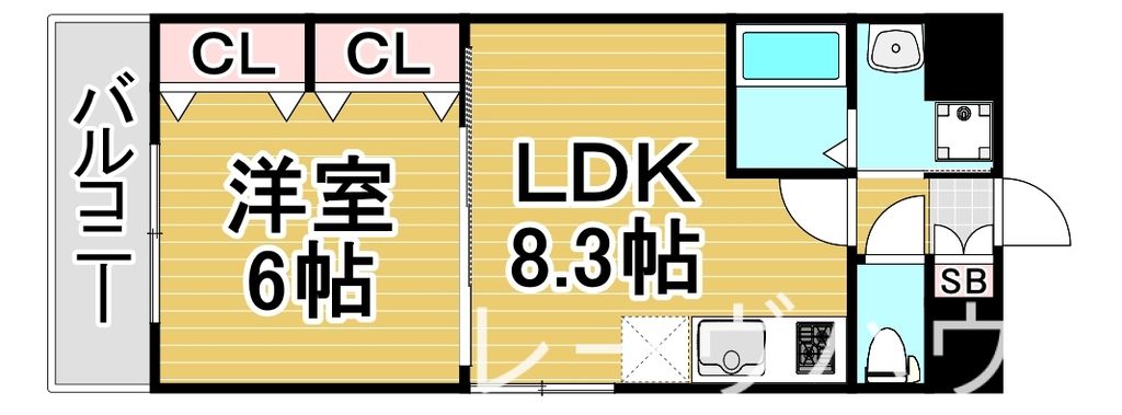 西鉄天神大牟田線 高宮駅 徒歩21分 9階建 築12年の間取り写真
