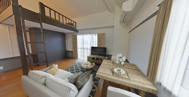 居室・リビング　※家具家電はＶＲによる合成です。