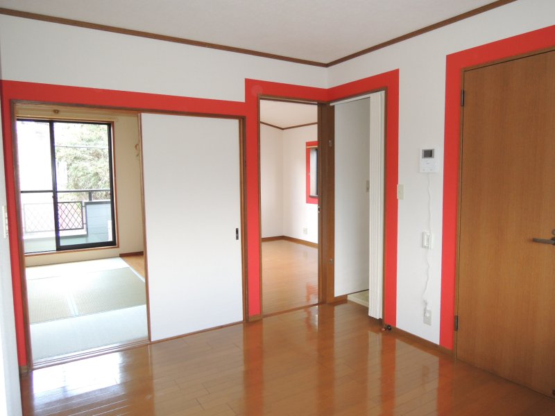 居室・リビング　振り分けタイプの2DK