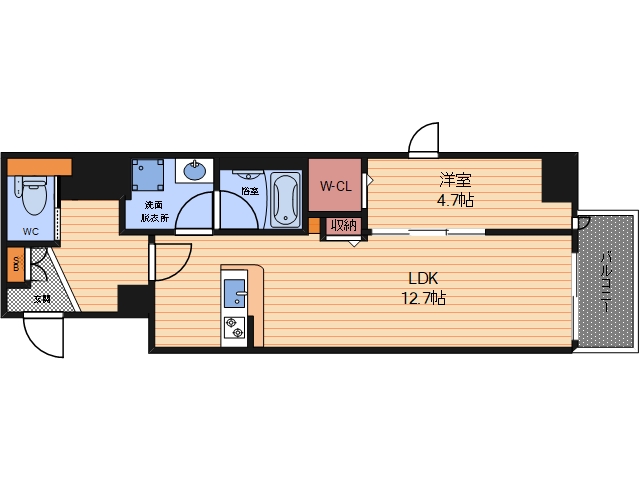 DAIYA STORK 阿波座の間取り