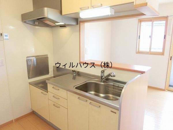 キッチン　ガスコンロ設置可！