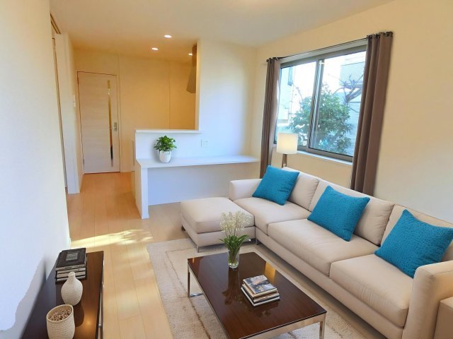 居室・リビング　※家具はCG生成の為、実際に家具はついてきません。ご注意くだ