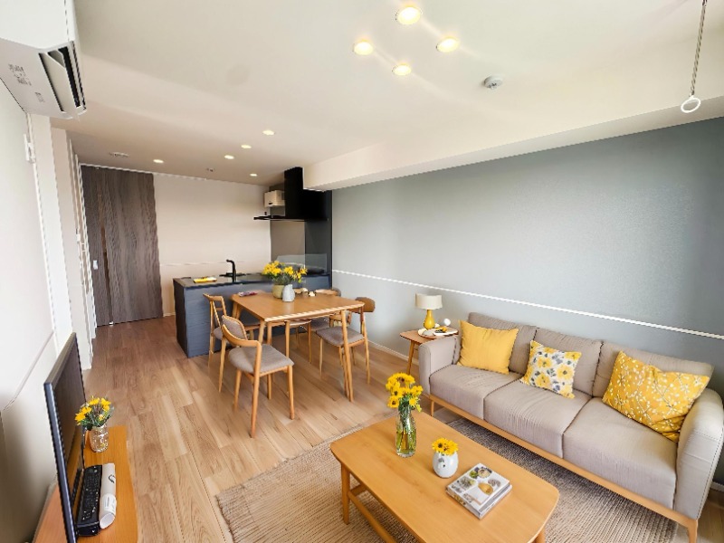 居室・リビング　ＣＧ画像の為実際は家具・家電の設置無し。