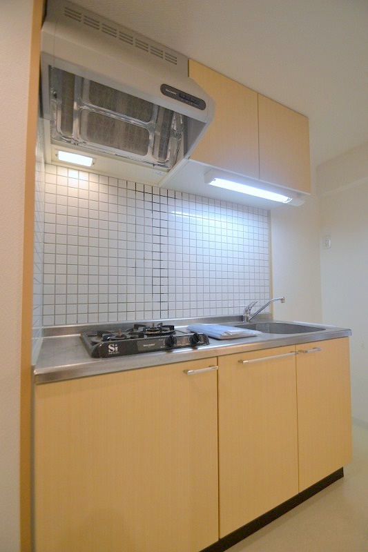 キッチン　２口キッチンを完備しており料理も捗ります