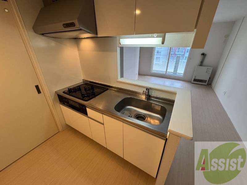 キッチン　清潔感がありお洒落なキッチンになっていました！