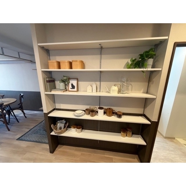 収納　モデルルーム設置