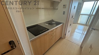 キッチン　お掃除楽々なIH２口コンロのキッチンです♪