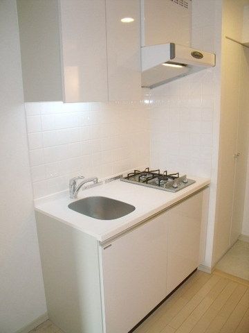 キッチン　２口ガスコンロ付きキッチン