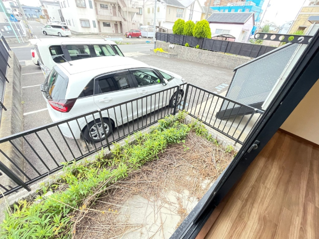 バルコニー　南向きのベランダ