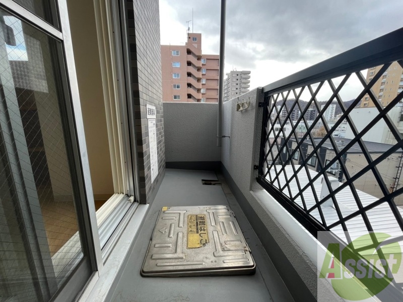 バルコニー　別角度から寝室を撮ってみました。家具の配置もしやすそう。