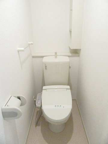トイレ　ゆったりとした空間のトイレです
