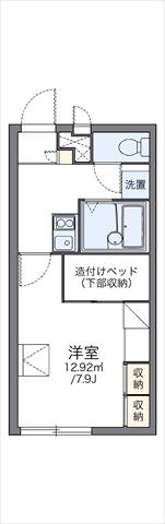 レオパレスコンフォール石橋Cの間取り写真