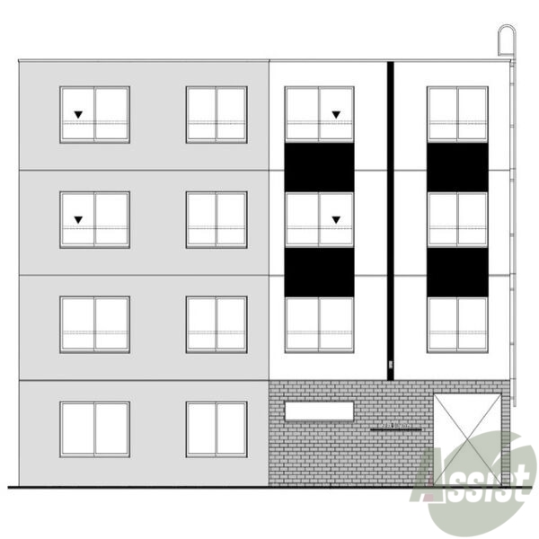 建物外観　完成予想図　札幌市東区北１９条東「仮）Ｎ１９Ｅ１６ＭＳ」