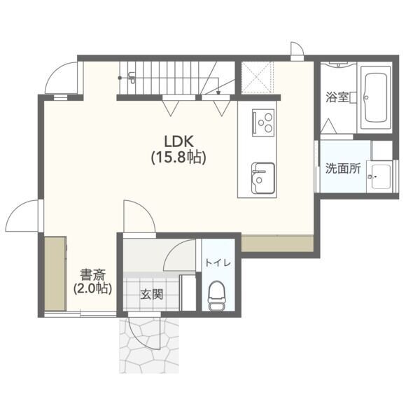 玄関　１階間取り図