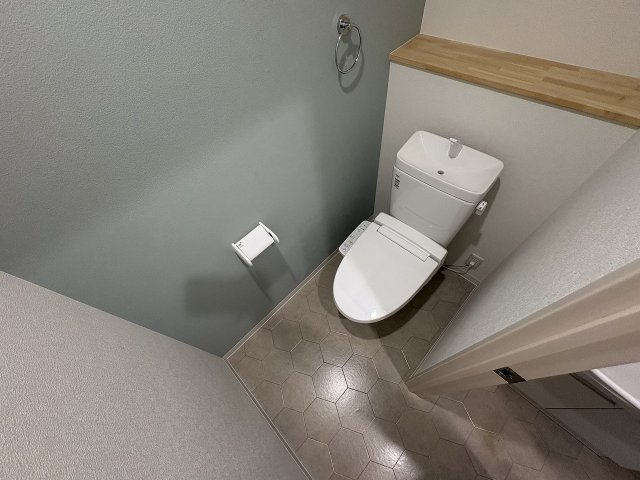 トイレ　ゆったりとした空間のトイレです