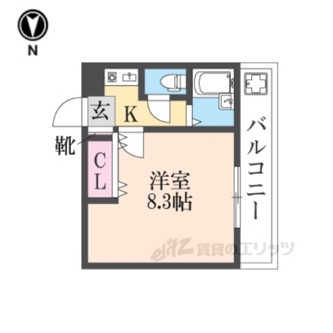 クレールステュディオの間取り写真