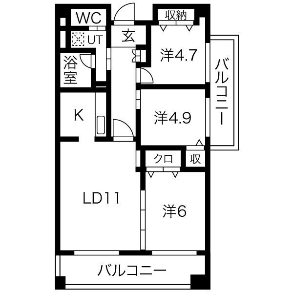 摩耶コート壱番館の間取り写真