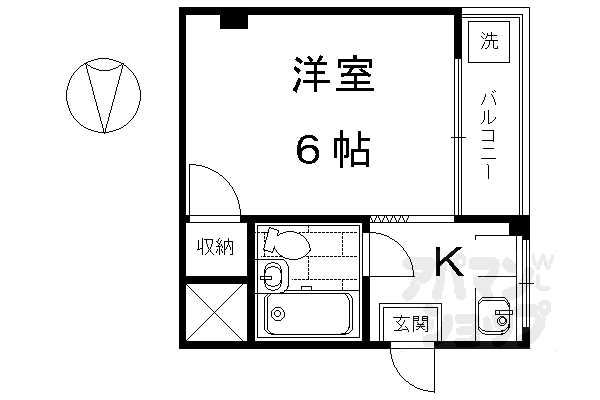 ドミトリー北斗の間取り写真