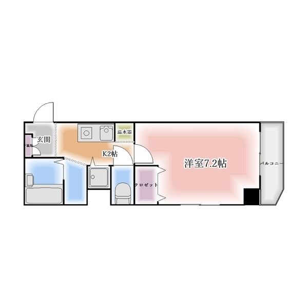 名鉄瀬戸線 清水駅 徒歩3分 9階建 築26年の間取り写真