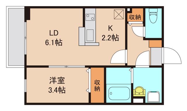 ＪＲ武蔵野線 船橋法典駅 徒歩4分 2階建 築13年の間取り写真