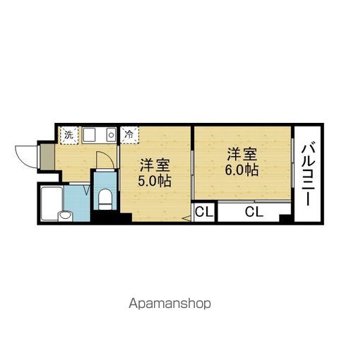 京阪本線 関目駅 徒歩5分 5階建 築27年の間取り写真