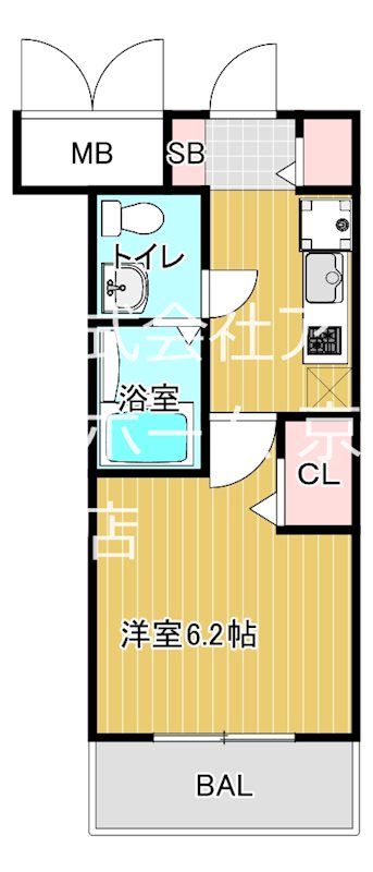 エスリード京橋III番館の間取り写真