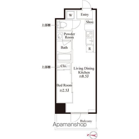 ハーモニーレジデンス東京武蔵関WEST SIDEの間取り写真
