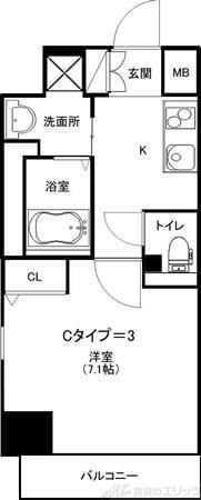 コートドール高槻の間取り写真