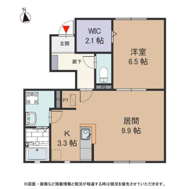 ＪＲ中央本線 新守山駅 徒歩9分 2階建 築19年の間取り写真