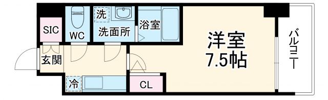 セレニテ谷町六丁目アリエの間取り写真