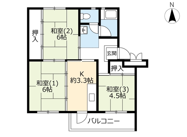 UR狭山台の間取り写真