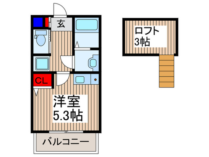 コスモ一本木ヒルズの間取り写真