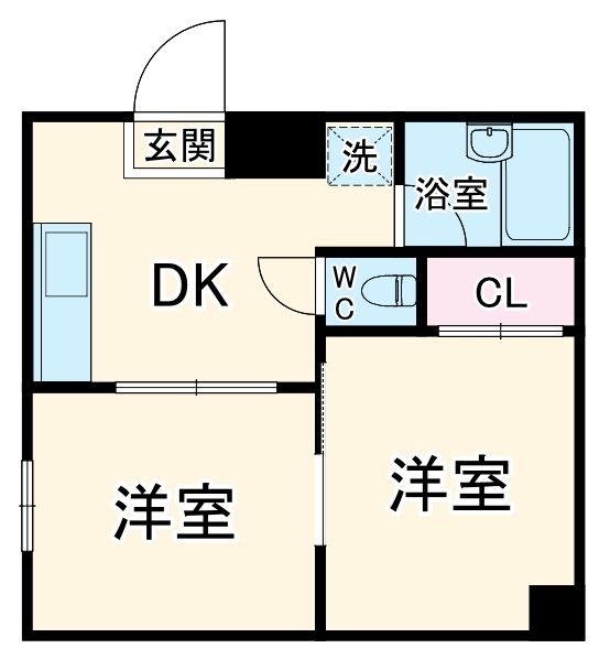 パークハイム伊勢の間取り写真