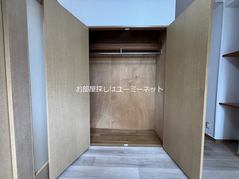収納　リビングにクローゼットついてます！
