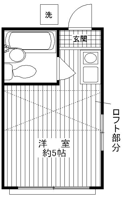 ペアパレス落合の間取り写真