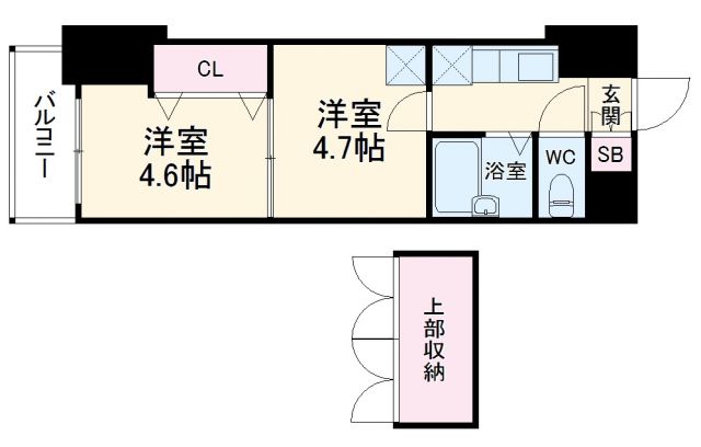 No.40 PROJECT2100 博多駅前の間取り写真