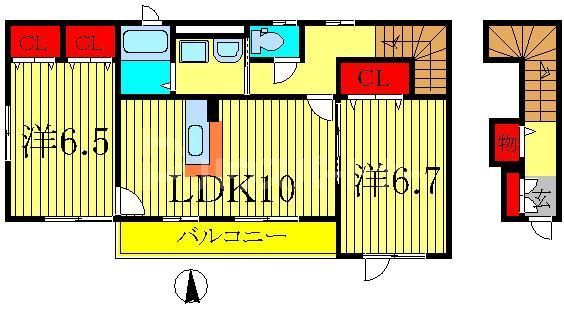 コスモ ミツキーズの間取り写真