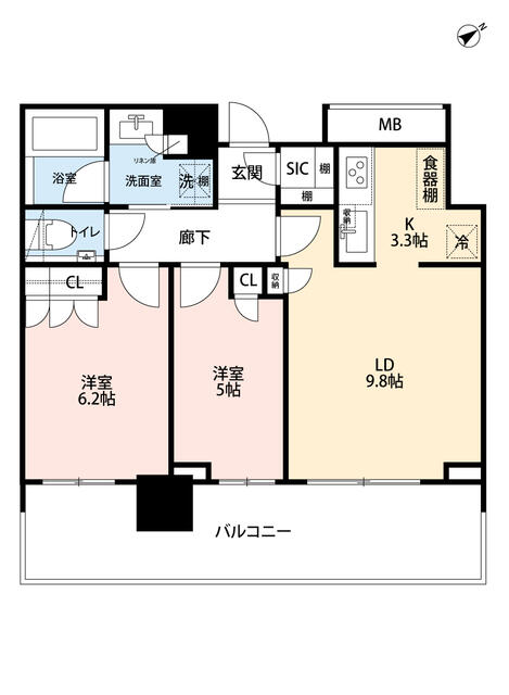 ＪＲ山手線 浜松町駅 徒歩6分 32階建 築4年の間取り写真