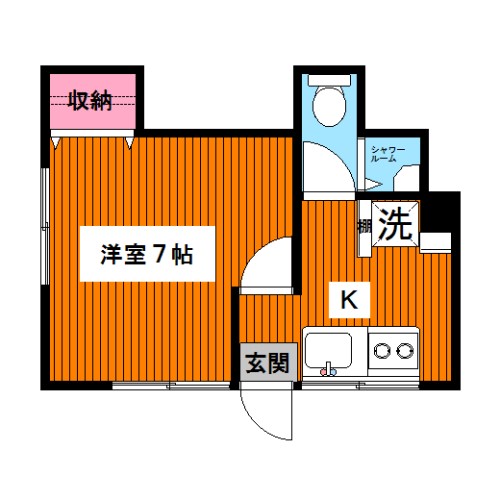 東急大井町線 緑が丘駅 徒歩6分 2階建 築59年の間取り写真