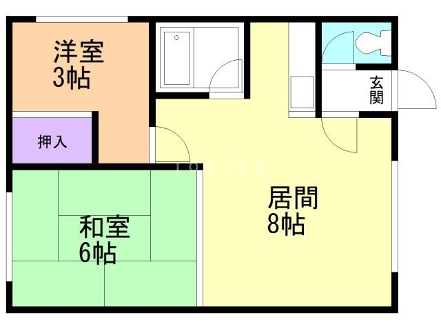 リストワール函館弁天の間取り