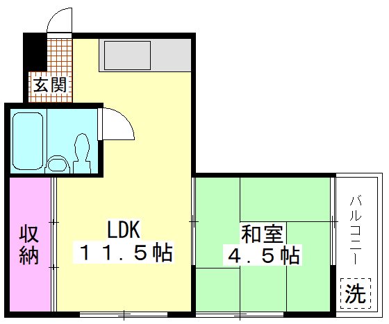 宮前マンションの間取り