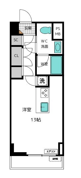 ＳＫ’ＢＵＩＬＤＩＮＧ－８の間取り