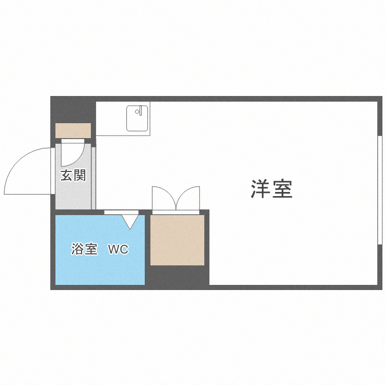 札幌市豊平区豊平五条のマンションの間取り