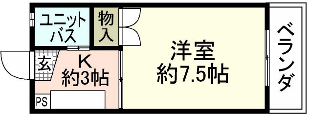 第８８東白島ビルの間取り