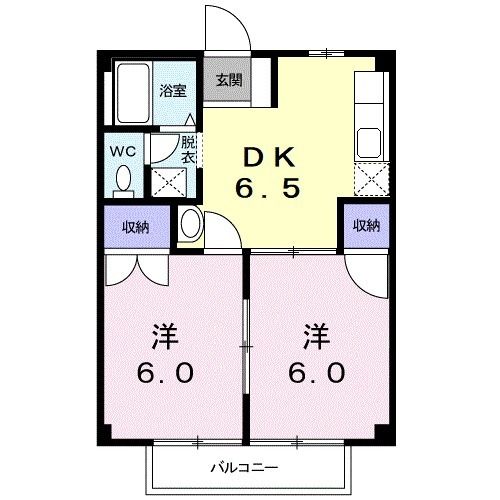 フォレスト山代Ａの間取り