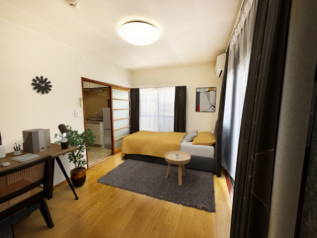 居室・リビング　こちらの家具はＣＧです。家具付きではございません。