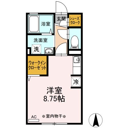 カエツリアルフィールドＤーｒｏｏｍ　Ａの間取り