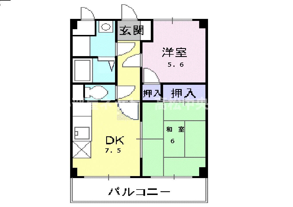 ハイツヤマシタの間取り